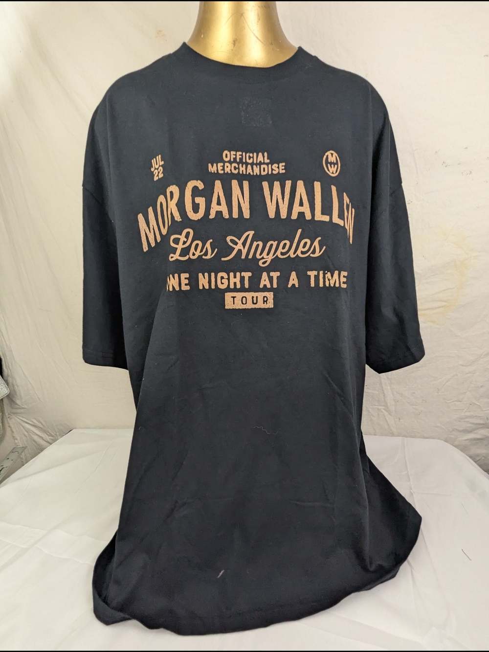 Morgan Wallen Men's Black Tee Los Angeles One Night At A Time World Tour 2XL